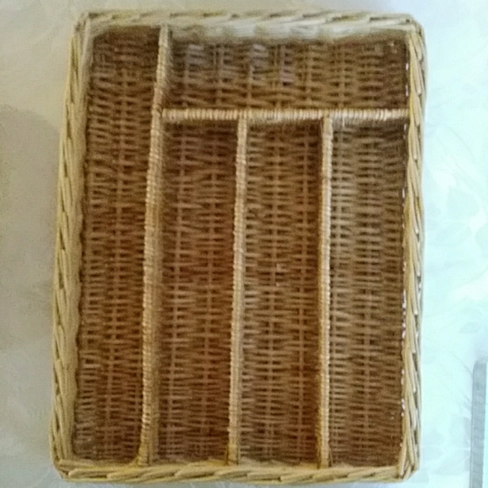 Silverware container  and breadbaske